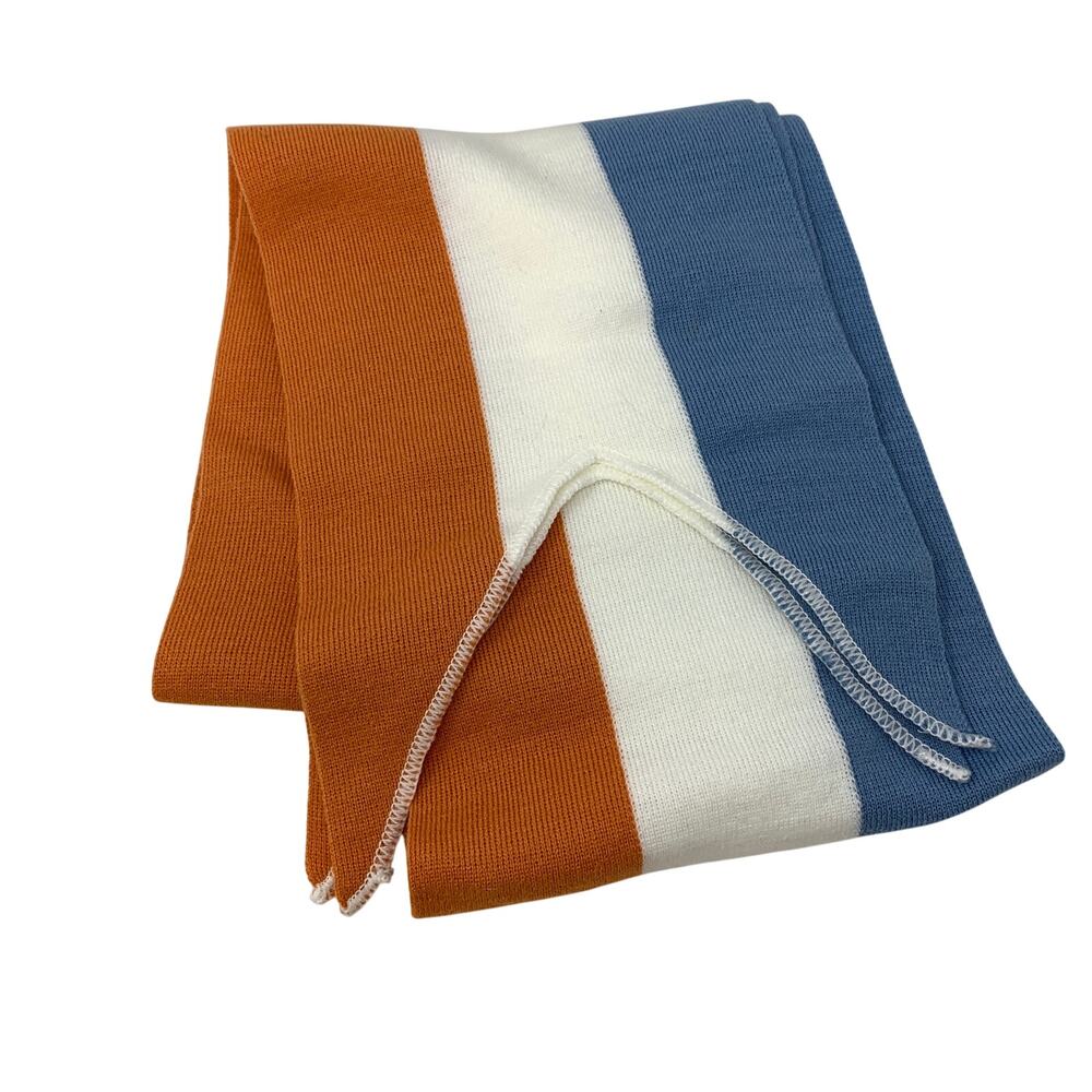 Anti-Magic Academy The 35th Test Platoon Tri Color Striped Scarf O/S Blue Orange